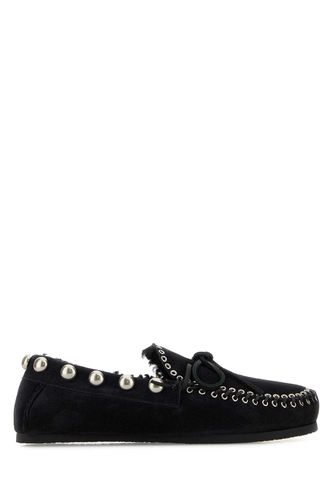 Black Suede Fitza Loafers - Isabel Marant - Modalova