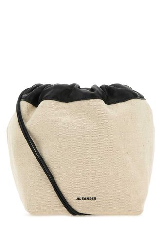 Sand Canvas Small Dumpling Bucket Bag - Jil Sander - Modalova