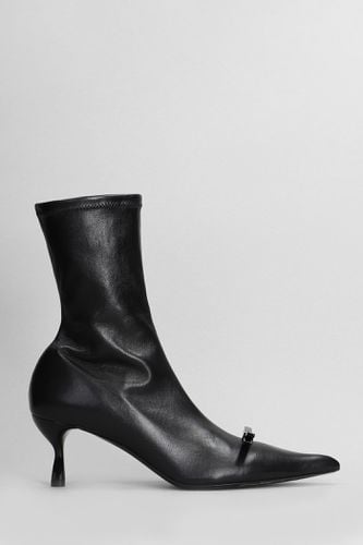 High Heels Ankle Boots In Leather - Lanvin - Modalova