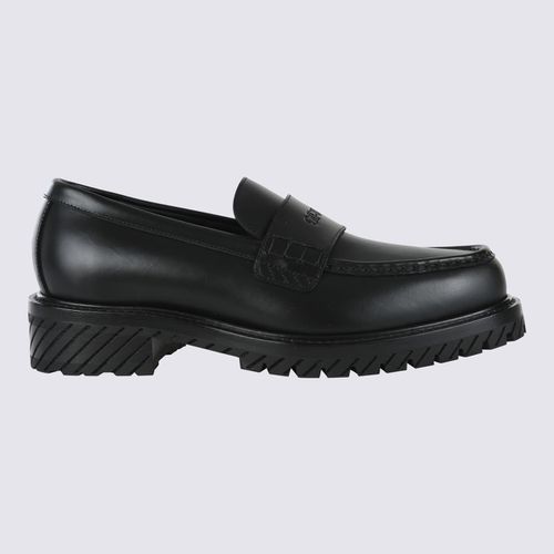 Off-White Black Leather Loafers - Off-White - Modalova