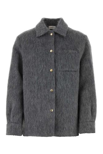 Dark Grey Virgin Wool Blend Shirt - Moncler - Modalova