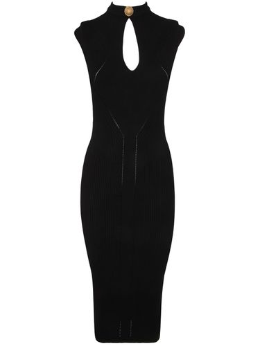 Sleeveless Knitted Midi Dress - Balmain - Modalova