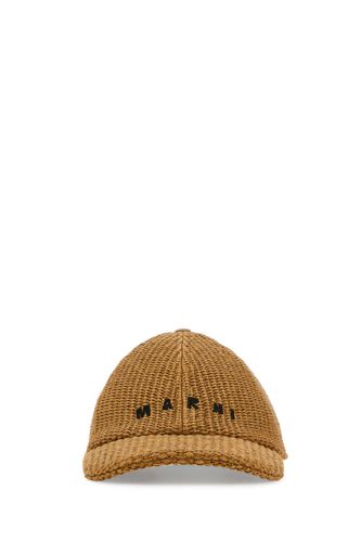 Marni Biscuit Raffia Baseball Cap - Marni - Modalova