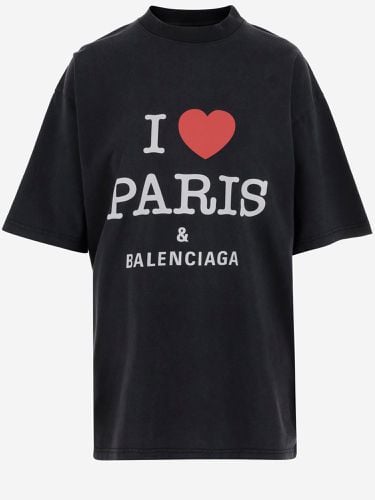 Balenciaga Black Cotton T-shirt - Balenciaga - Modalova