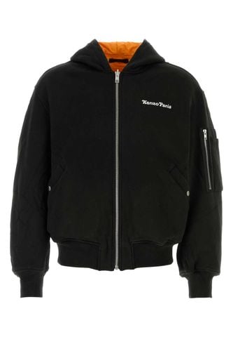 Stretch Cotton Reversible Bomber Jacket - Kenzo - Modalova