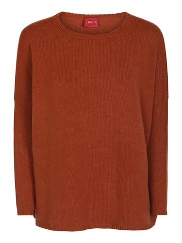 Round Neck Knit Plain Sweater - f cashmere - Modalova