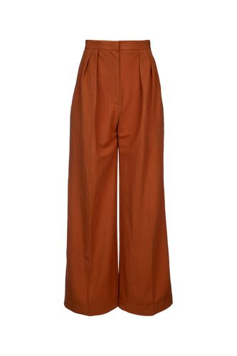 Women Oversized Pleated Trousers Rayon - Harris Wharf London - Modalova