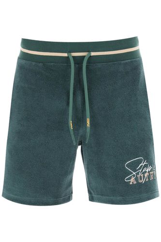 Bermuda Shorts With Drawstring And Staple X Logo Detail In Jersey Man - Autry - Modalova