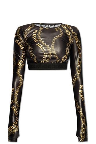 Versace Jeans Couture Top With Logo - Versace Jeans Couture - Modalova