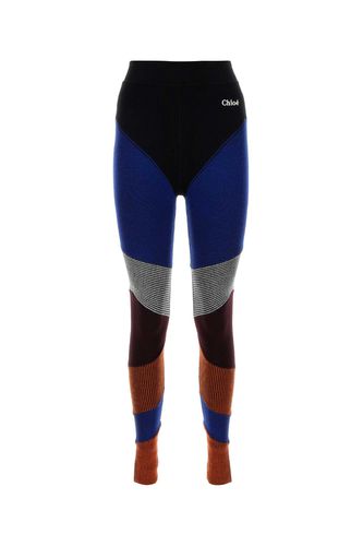 Multicolor Stretch Wool Blend Leggings - Chloé - Modalova