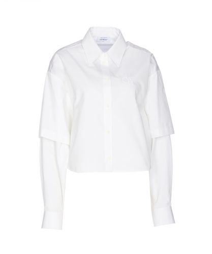 Off- Poplin Bookish Baseball Shirt - Off-White - Modalova