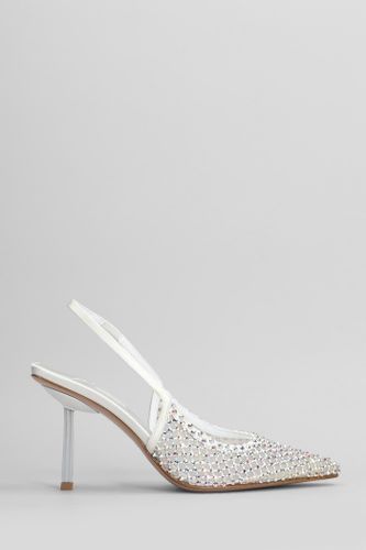 Le Silla Gilda Pumps In White Satin - Le Silla - Modalova