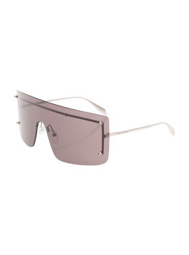 Mask Sunglasses With Spike Studs - Alexander McQueen - Modalova
