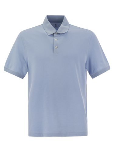 Cotton Jersey Polo Shirt - Brunello Cucinelli - Modalova