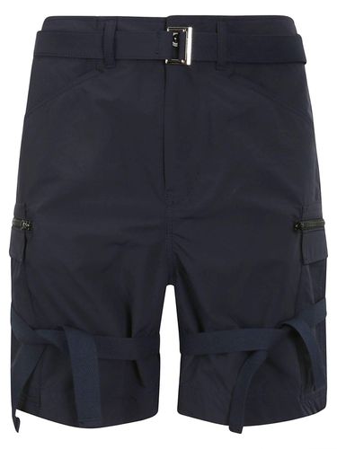 Sacai Matte Belted Taffeta Shorts - Sacai - Modalova