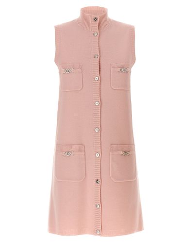 Versace Pink Wool Blend Dress - Versace - Modalova