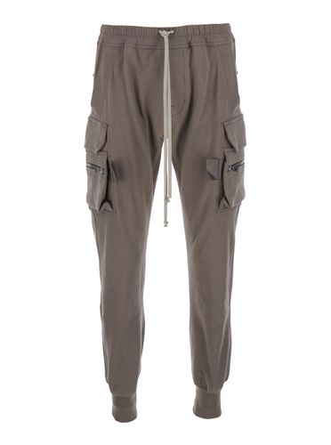 Mastodon Cargo Pants With Elastic Waist With Drawstring And Zipped Pockets In Cotton Man - Rick Owens - Modalova