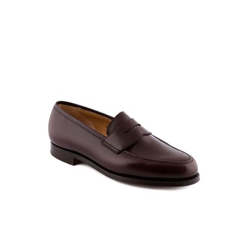 Boston Burgundy Cavalry Polished Calf Penny Loafer - Crockett & Jones - Modalova