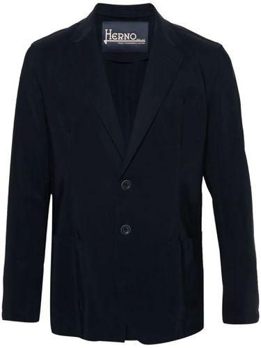 Navy Single-breasted Blazer - Herno - Modalova