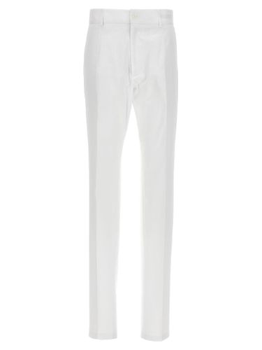 Stretch Cotton Chino Trousers - Dolce & Gabbana - Modalova