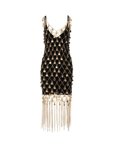 Mini Dress With Metallic Gold Mesh - Paco Rabanne - Modalova