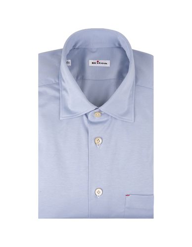 Kiton Light Blue Nerano Shirt - Kiton - Modalova