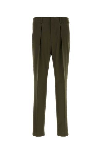 Army Green Polyester Blend Pant - Fendi - Modalova