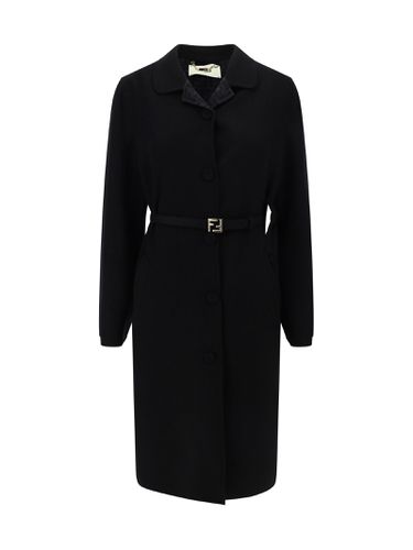 Fendi Wool Coat With Belt - Fendi - Modalova