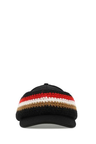 Burberry Black Cotton Hat - Burberry - Modalova