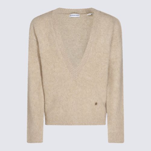 Burberry Beige Wool Knitwear - Burberry - Modalova