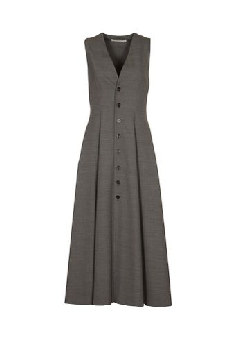 Sleeveless Buttoned Long Dress - Philosophy di Lorenzo Serafini - Modalova