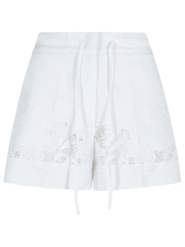 Parosh White Cotton Bermuda Shorts - Parosh - Modalova