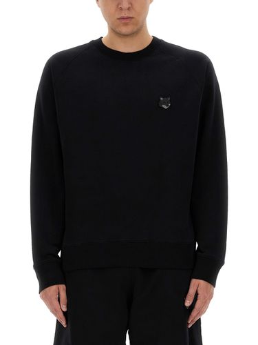 Sweatshirt With Fox Head Patch - Maison Kitsuné - Modalova