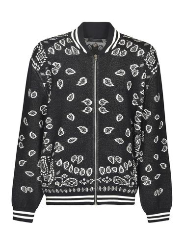 Paisley Intarsia Knited Zip-up Bomber Jacket - Alanui - Modalova