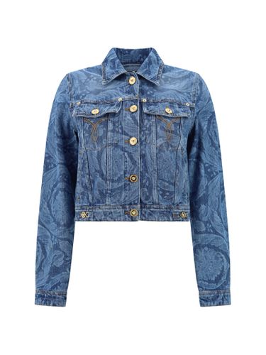 Versace Slim Fit Denim Jacket - Versace - Modalova