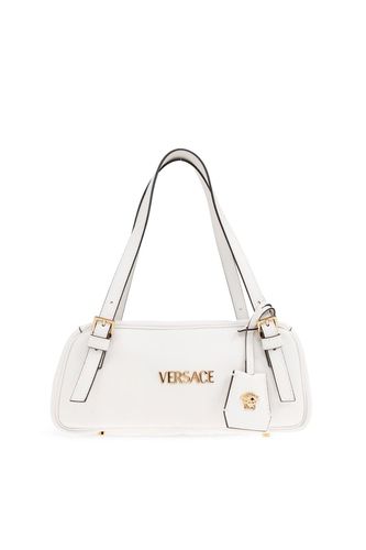 Versace Logo Plaque Zipped Tote Bag - Versace - Modalova