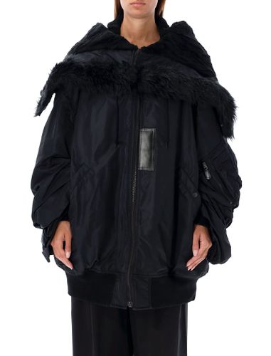 Oversized Bomber Jacket With Faux Fur Collar - Junya Watanabe - Modalova