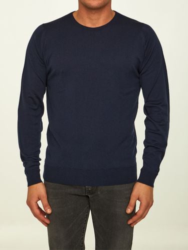 John Smedley Blue Merino Jumper - John Smedley - Modalova