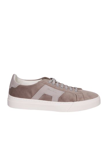 Santoni Double Buckle Grey Sneakers - Santoni - Modalova