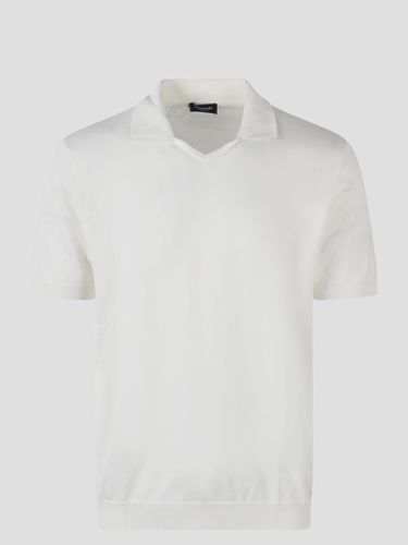 Buttonless Cotton Polo Shirt - Drumohr - Modalova