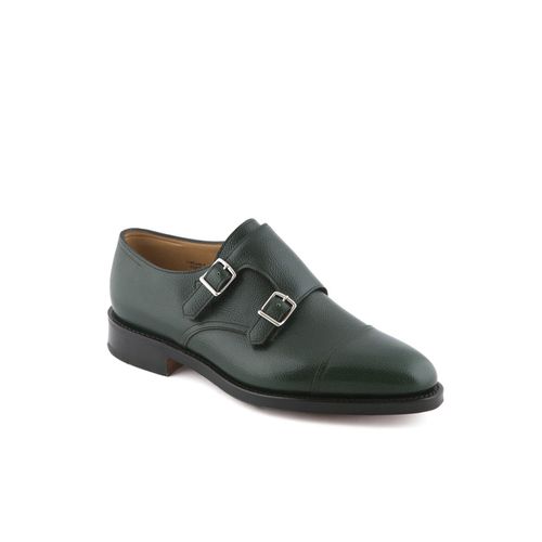 William Green Grain Calf Monk Strap Shoe - John Lobb - Modalova