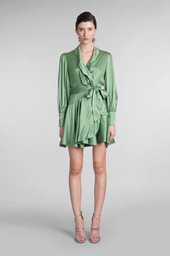 Zimmermann Dress In Green Silk - Zimmermann - Modalova