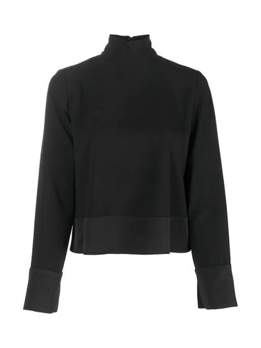 Turtleneck Blouse With Satin Band - Emporio Armani - Modalova