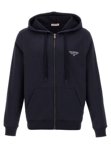 Valentino Logo Print Hoodie - Valentino Garavani - Modalova