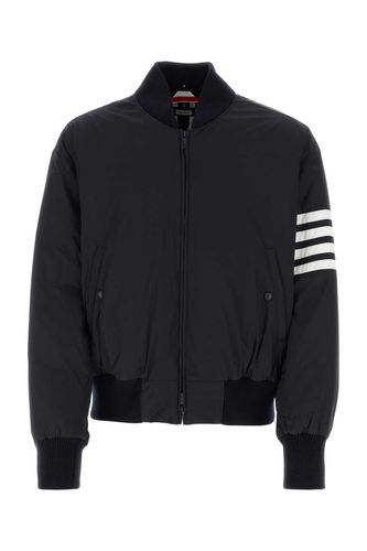 Midnight Blue Polyester Padded Bomber Jacket - Thom Browne - Modalova