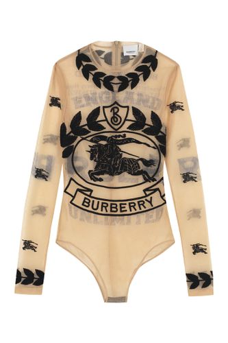 Burberry Embroidered Tulle Bodysuit - Burberry - Modalova