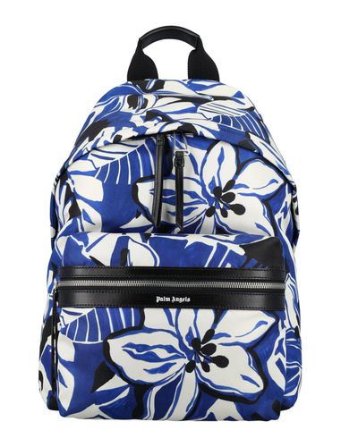 Hibiscus Printed Zipped Backpack - Palm Angels - Modalova