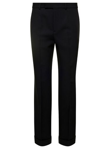 Wide Leg Gabardine Tailored Trousers - Gucci - Modalova