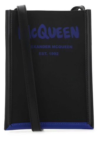Black Fabric Mini Edge Crossbody Bag - Alexander McQueen - Modalova