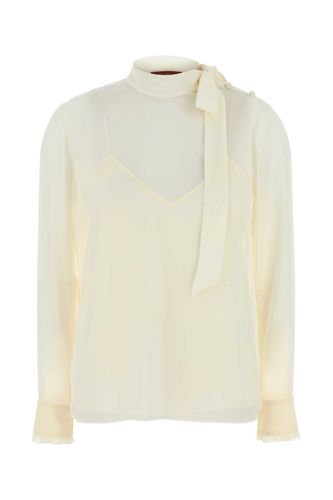 Gucci Ivory Crepe Blouse - Gucci - Modalova